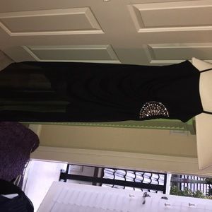 Black strapless prom dress size small